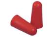 Immagine di Tappi auricolari monouso - diametro 12 mm - SNR 37 dB - rosso - Deltaplus - dispenser da 200 paia
