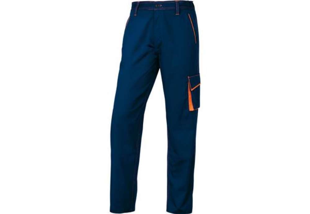 Immagine di Pantalone da lavoro Panostyle M6PAN - sargia/poliestere/cotone - taglia L - blu/arancio - Deltaplus