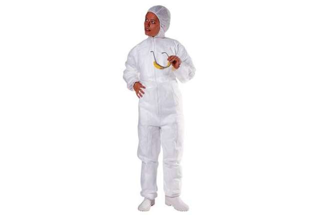 Immagine di Tuta con cappuccio - monouso - PPL non tessuto - taglia XL - bianco - Deltaplus