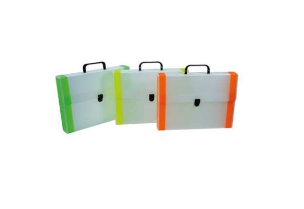 Immagine di Valigetta Polionda - 28x38cm - dorso 5cm - dorso fluo - Colorosa