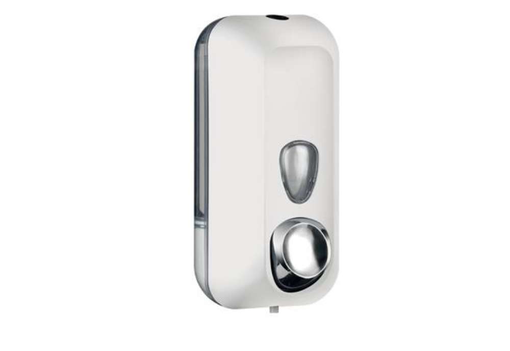 Immagine di Dispenser sapone EColored - murale - capacità 0,55 L - adamello white - Mar Plast