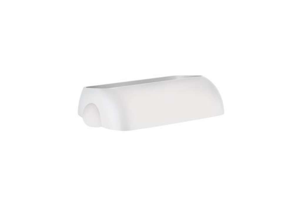 Immagine di Coperchio per cestino gettacarte Soft Touch - 33,5x22,5x9 cm - 23 L - bianco - Mar Plast