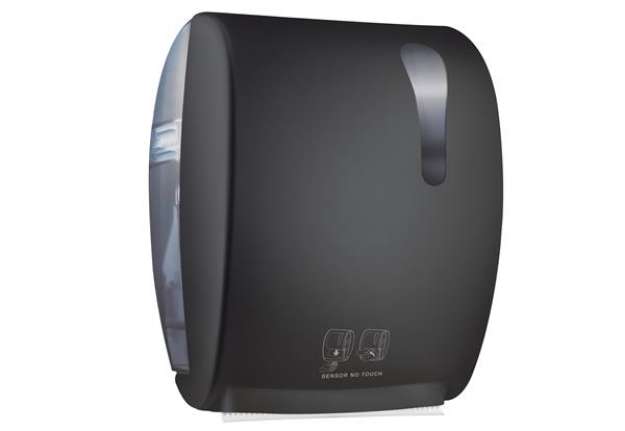 Immagine di Dispenser elettronico asciugamani Kompatto Advan 875 - 32 x 22,4 x 40,5 cm - nero - Mar Plast