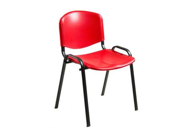 Immagine di Seduta attesa Dado D5SP - senza braccioli - PPL - rosso - Unisit