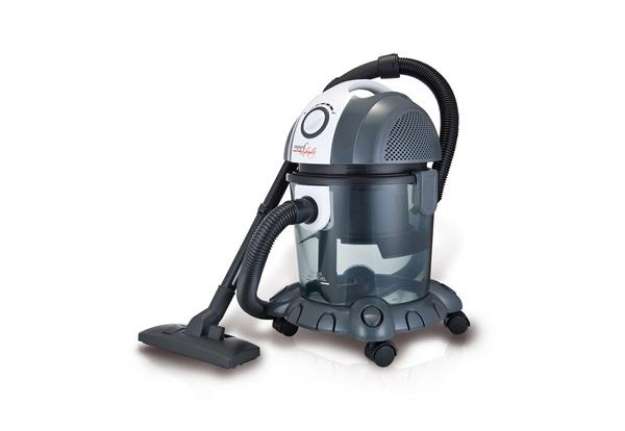 Immagine di Bidone aspiratutto Mr Bin G - 49,5 x 36 x 37 cm - 1200 W - bianco/nero/grigio - Melchioni