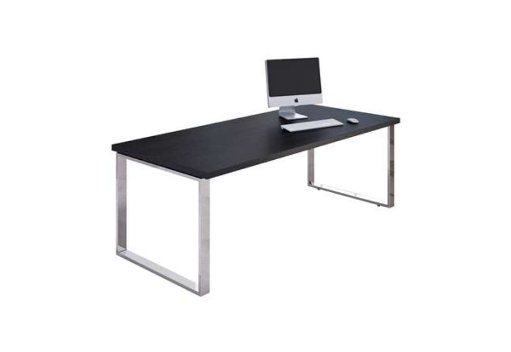 Immagine di Scrivania direzionale Prestige Metal - 180 x 90 x 74 cm - nero venato