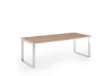 Immagine di Scrivania direzionale Prestige Metal - 210 x 90 x 74 cm - ciliegio arabis