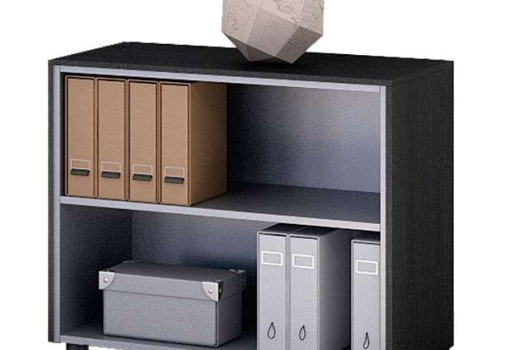 Immagine di Mobile Prestige - basso a giorno - 82,8 x 43 x 81,4 cm - nero venato