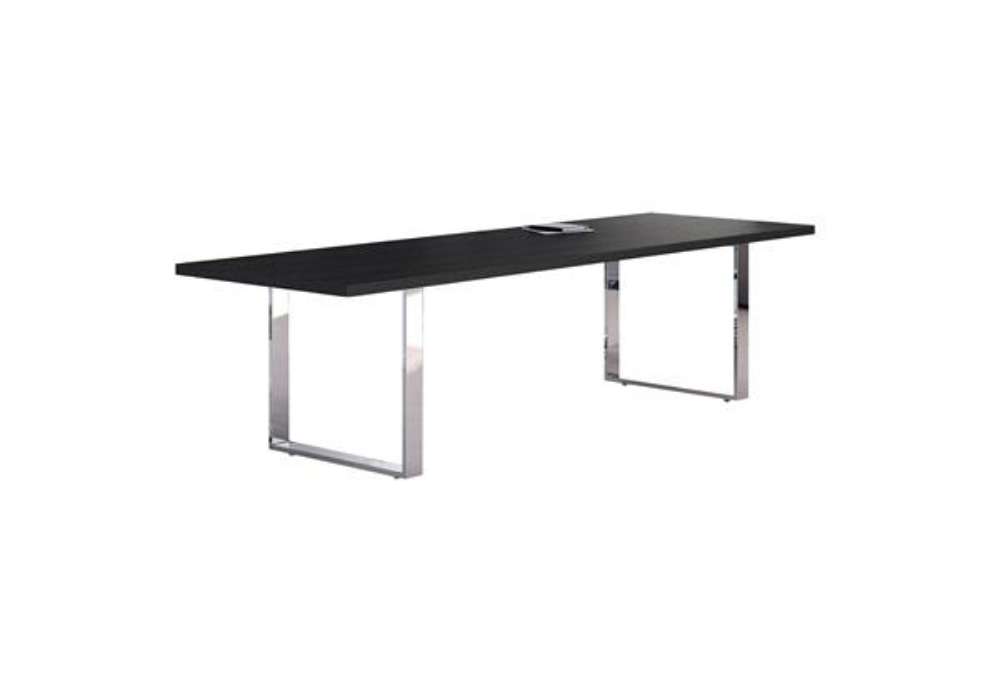 Immagine di Tavolo riunioni Prestige Metal - 220 x 100 x 74 cm - nero venato