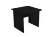 Immagine di Scrivania Easy - lineare - 80 x 80 x 72 cm - nero venato