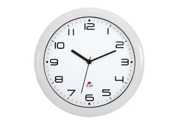 Visualizza i dettagli per Orologio da parete Hornew - diametro 30 cm - bianco - Alba Immagine di Orologio da parete Hornew - diametro 30 cm - bianco - Alba