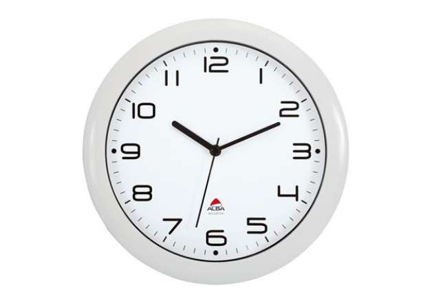 Immagine di Orologio da parete Hornew - diametro 30 cm - bianco - Alba