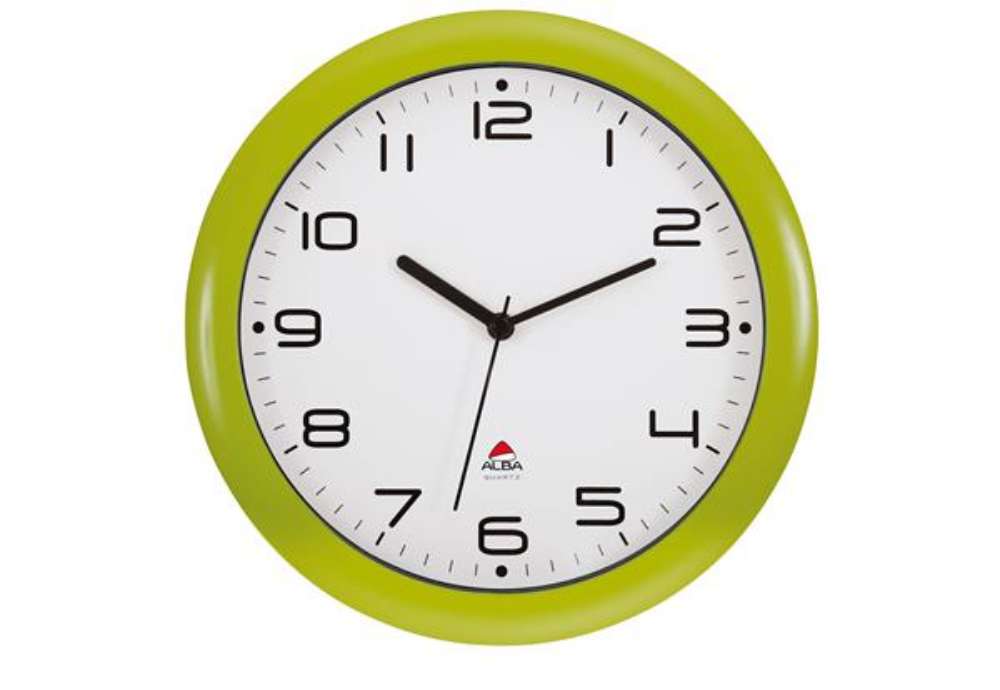 Immagine di Orologio da parete Hornew - diametro 30 cm - verde - Alba