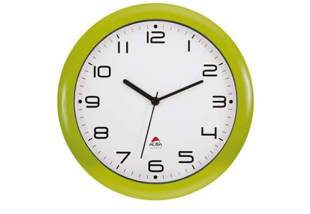 Immagine di Orologio da parete Hornew - diametro 30 cm - verde - Alba