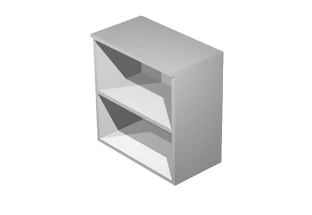 Immagine di Mobile Easy - basso a giorno - 80 x 35 x 72 cm - grigio