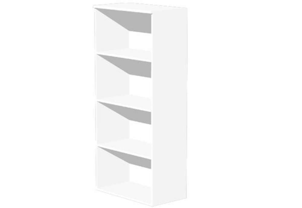 Immagine di Mobile Easy - alto a giorno - 80 x 35 x 180 cm - bianco