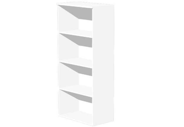 Immagine di Mobile Easy - alto a giorno - 80 x 35 x 180 cm - bianco