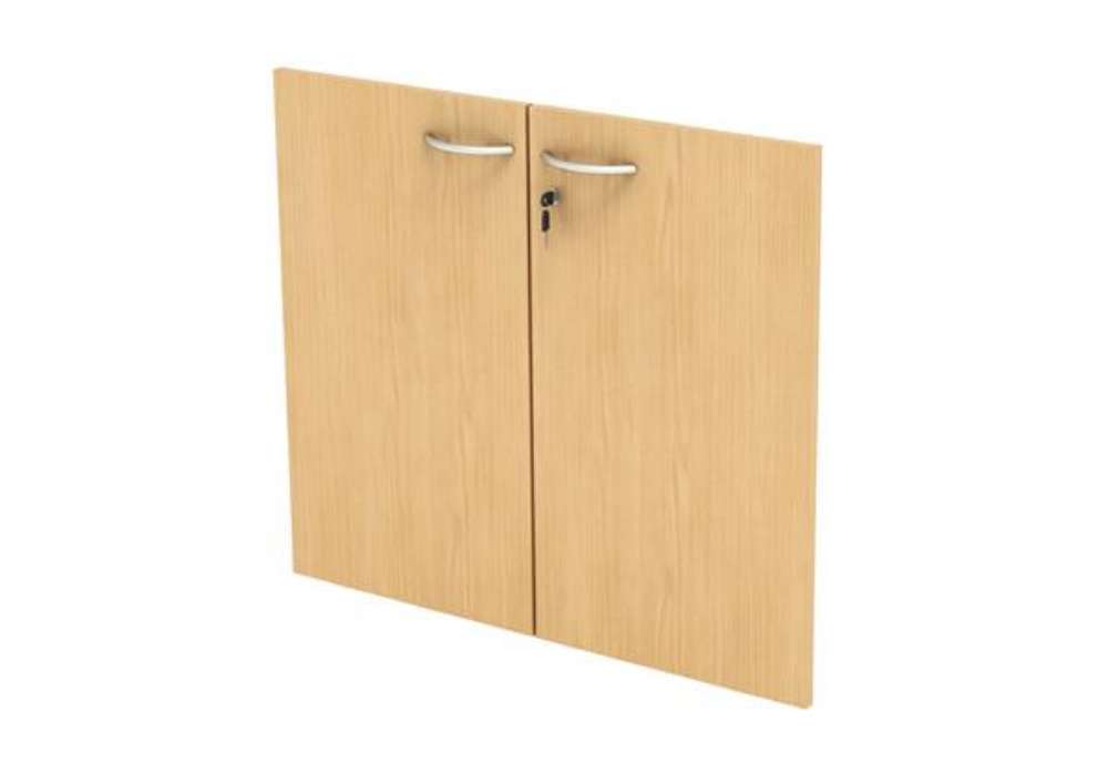 Immagine di Coppia ante Easy - per mobile basso - 80 x 67 cm - spessore 18 mm - melaminico - faggio