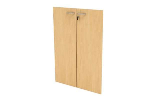 Immagine di Coppia ante Easy - per mobile medio - 80 x 115 cm - spessore 18 mm - melaminico - faggio