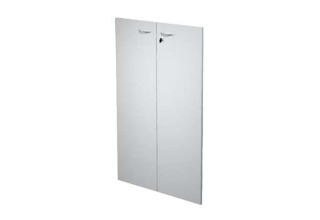 Immagine di Coppia ante Easy - per mobile medio - 80 x 115 cm - spessore 18 mm - melaminico - grigio