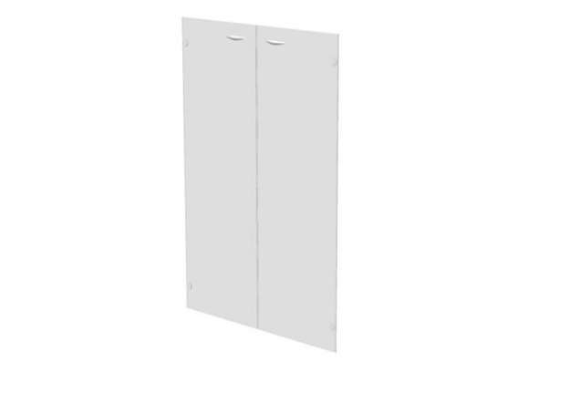 Immagine di Coppia ante Easy - per mobile medio - 80 x 115 cm - spessore 5 mm - vetro satinato