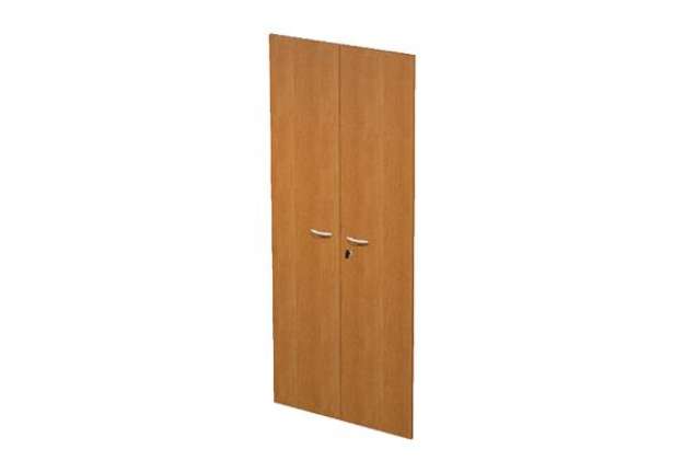 Immagine di Coppia ante Easy - per mobile alto - 80 x 175 cm - spessore 18 mm - melaminico - noce chiaro