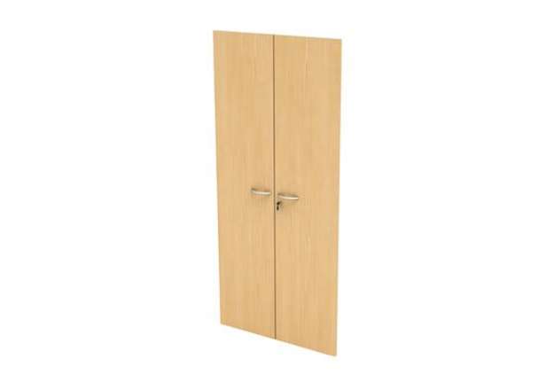 Immagine di Coppia ante Easy - per mobile alto - 80 x 175 cm - spessore 18 mm - melaminico - faggio