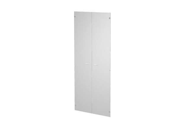 Immagine di Coppia ante Easy - per mobile alto - 80 x 175 cm - spessore 5 mm - vetro satinato