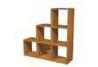 Immagine di Libreria casellario Rainbow - 6 caselle a scalare - 104,1x29,2x103,9 cm - noce chiaro