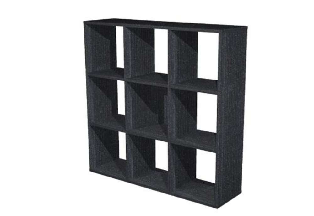 Immagine di Libreria casellario Rainbow - 9 caselle - 104,1x29,2x103,9 cm - nero venato