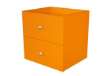 Immagine di Cassettiera per casellario Rainbow - 2 cassetti - 32,5x28,8x32,5 cm - arancione