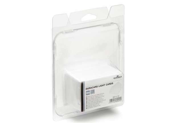 Immagine di Tessere bianche per stampante Duracard ID 300 - spessore 0,5 mm - 54 x 86 mm - Durable - conf. 100 p