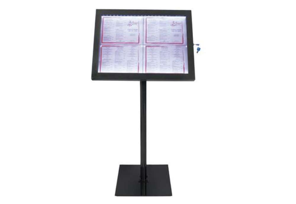 Immagine di Espositore a LED per esterni/interni - display 4 x A4 - Securit