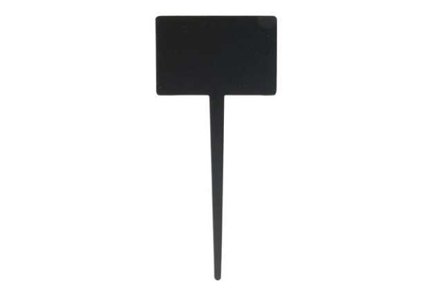 Immagine di Silhouette Tags - forma rettangolo - 8 x18 cm - nero - Securit - set 5 pezzi