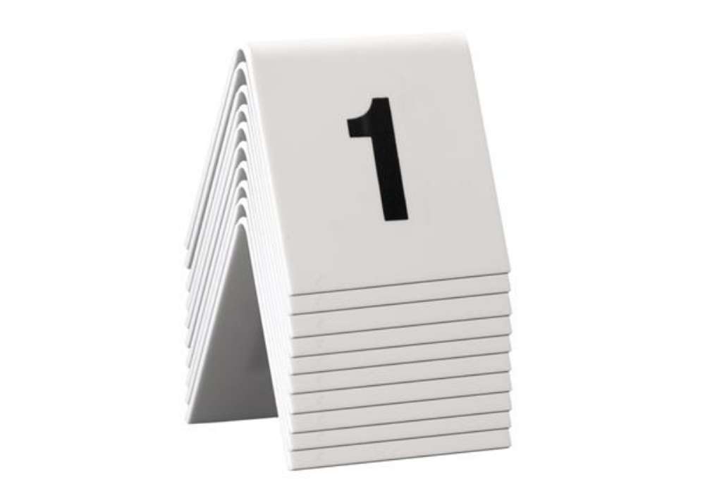Immagine di Numeri per tavoli - set da 1 a 10 - Securit