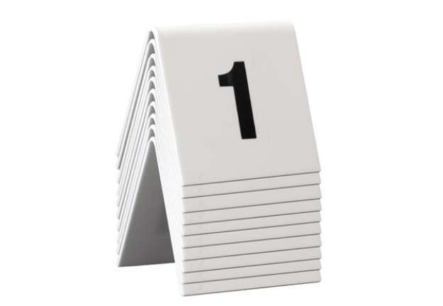 Immagine di Numeri per tavoli - set da 1 a 10 - Securit