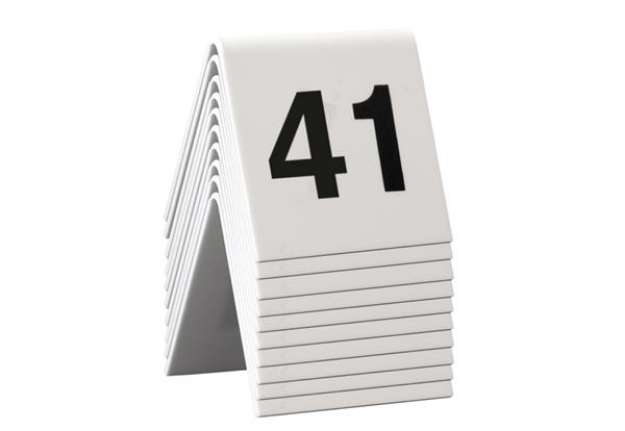 Immagine di Numeri per tavoli - set da 41 a 50 - Securit