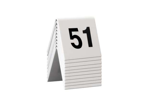 Immagine di Numeri per tavoli - set da 51 a 60 - Securit