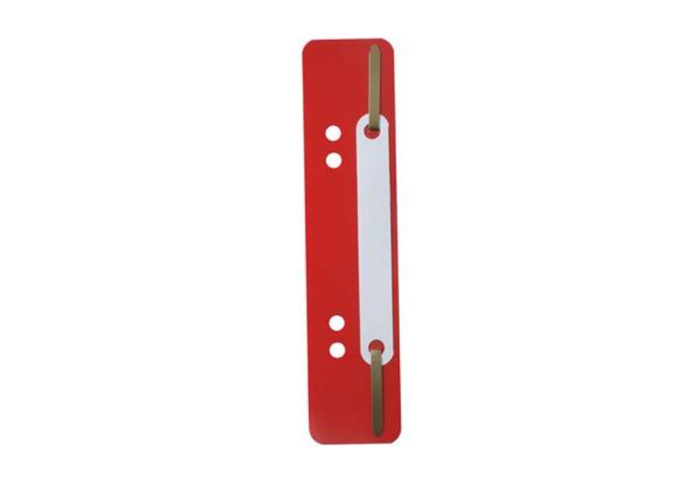 Immagine di Pressini fermafogli - 38x150 mm - rosso - Durable - conf. 25 pezzi