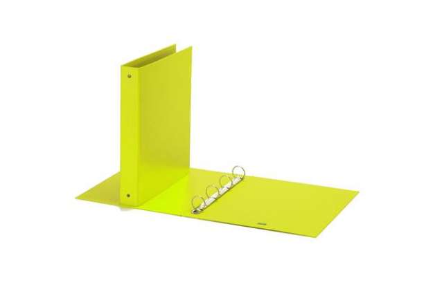 Immagine di Raccoglitore Europa Neon - 4 anelli tondi 30 mm - dorso 4 cm - 22x30 cm - giallo neon - Favorit