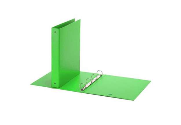 Immagine di Raccoglitore Europa Neon - 4 anelli tondi 30 mm - dorso 4 cm - 22x30 cm - verde neon - Favorit
