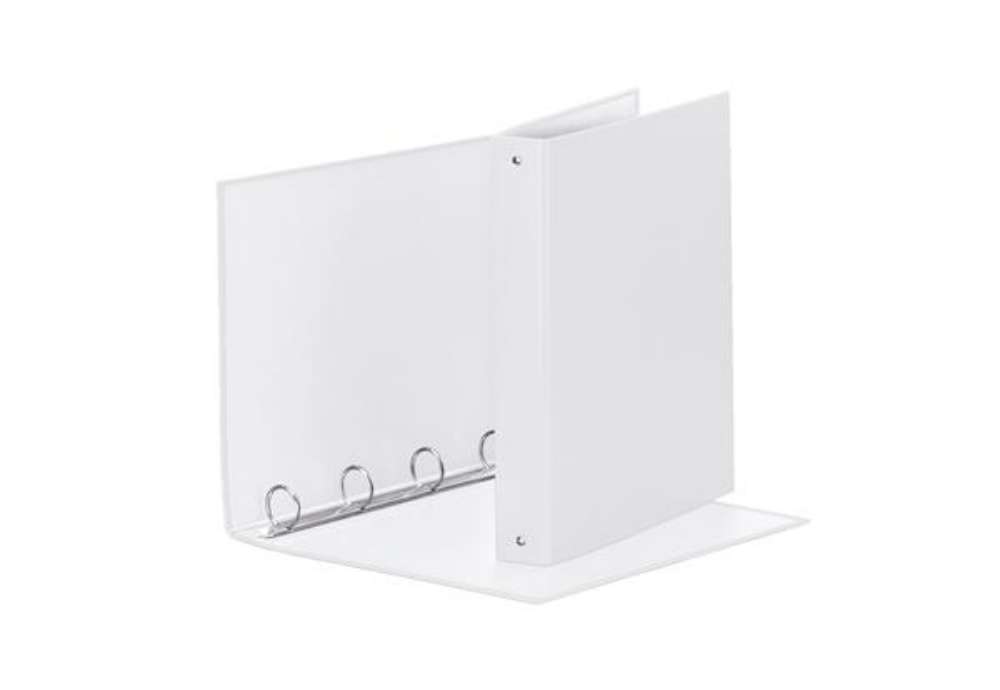 Immagine di Raccoglitore Meeting - 22 x 30 cm - 4 anelli tondi 30 mm - dorso 4 cm - PP - bianco - Esselte