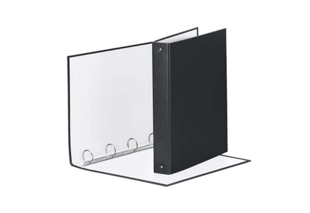 Immagine di Raccoglitore Meeting - 22 x 30 cm - 4 anelli tondi 30 mm - dorso 4 cm - PP - nero - Esselte