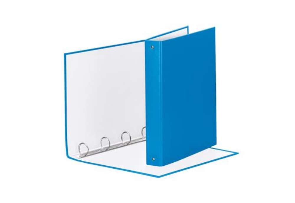 Immagine di Raccoglitore Meeting - 22 x 30 cm - 4 anelli tondi 30 mm - dorso 4 cm - PP - blu vivida - Esselte