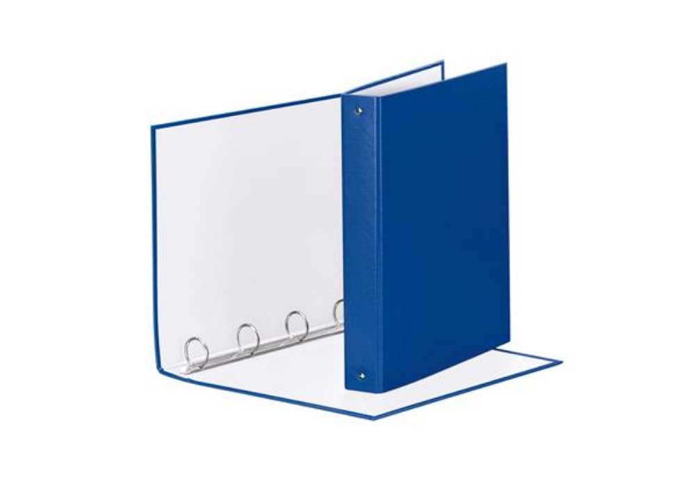 Immagine di Raccoglitore Meeting - 22 x 30 cm - 4 anelli tondi 30 mm - dorso 4 cm - PP - blu - Esselte
