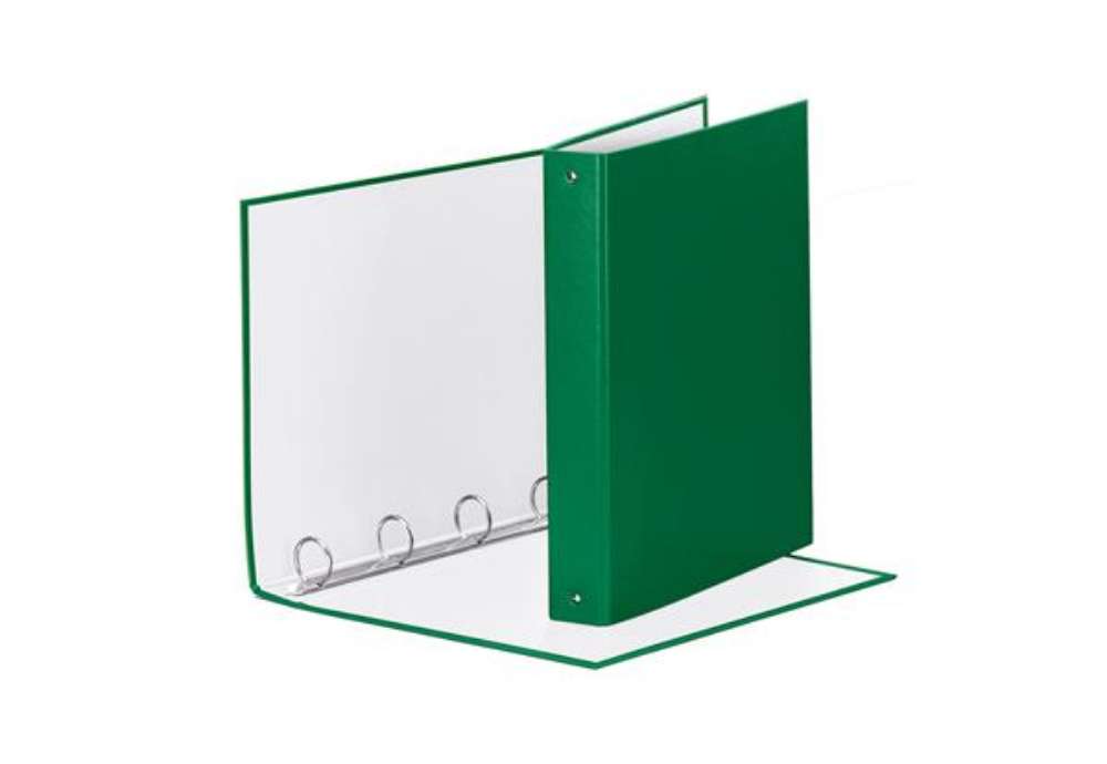 Immagine di Raccoglitore Meeting - 22 x 30 cm - 4 anelli tondi 30 mm - dorso 4 cm - PP - verde - Esselte