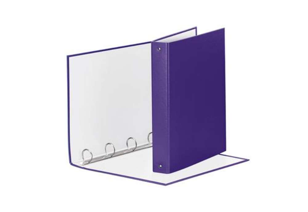 Immagine di Raccoglitore Meeting - 22 x 30 cm - 4 anelli tondi 30 mm - dorso 4 cm - PP - lilla - Esselte