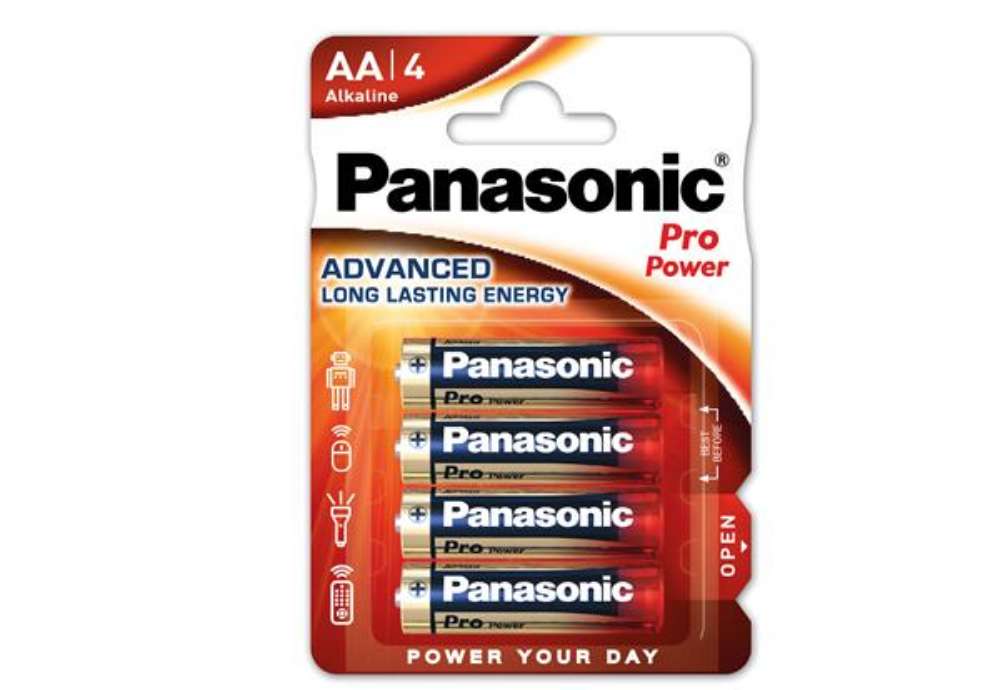 Immagine di Pila stilo AA - 1,5V - ProPower - LR6 - Panasonic - blister 4 pezzi
