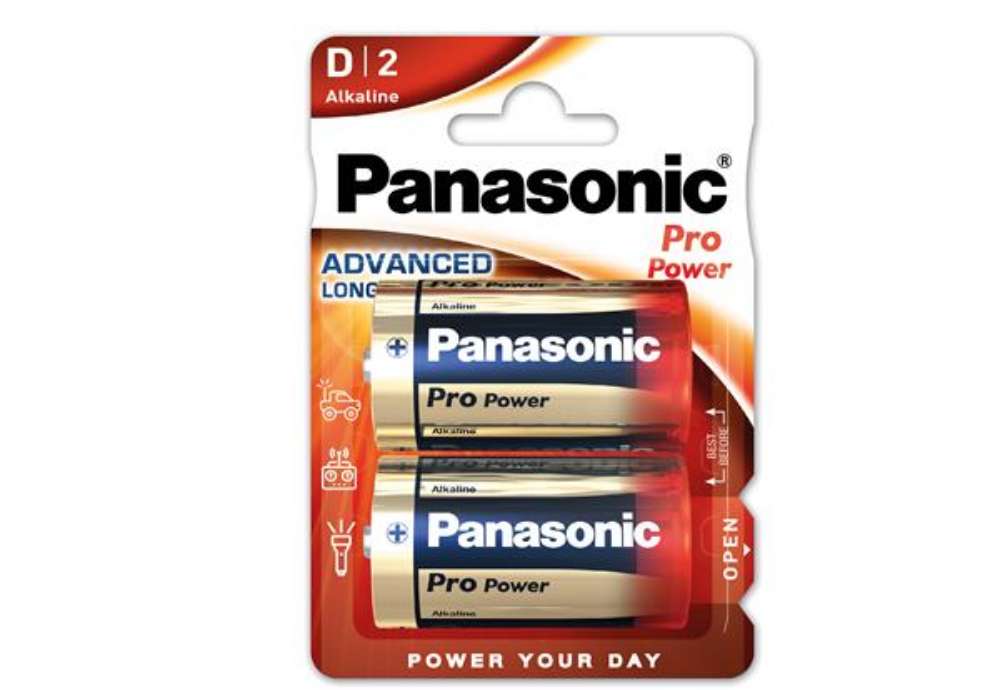 Immagine di Pila torcia - D - LR20 - ProPower - Panasonic - blister 2 pezzi