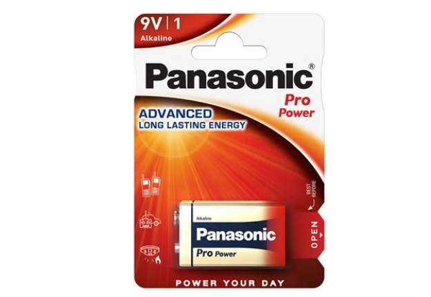 Immagine di Pila Transistor - 9V - ProPower - 6R61 - Panasonic - blister 1 pezzo